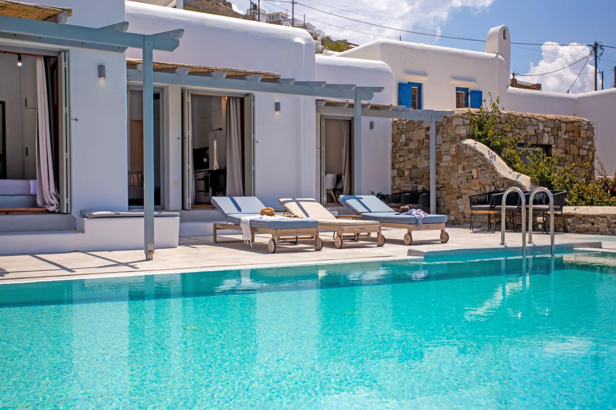 Aqua Breeze Seaview Pool Suites Mykonos Mykonos Town Exteriör bild